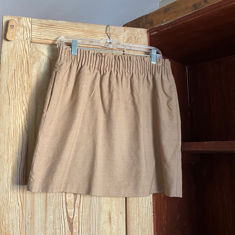 JCrew Camel skirt with pockets